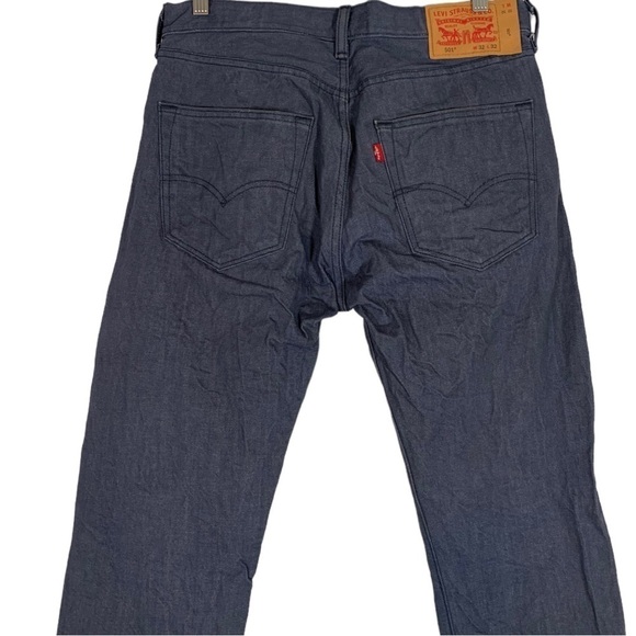 Levi's 501 White Oak Denim Slim Straight Leg Jeans Size 32X32 Slate Gray - Picture 5 of 10